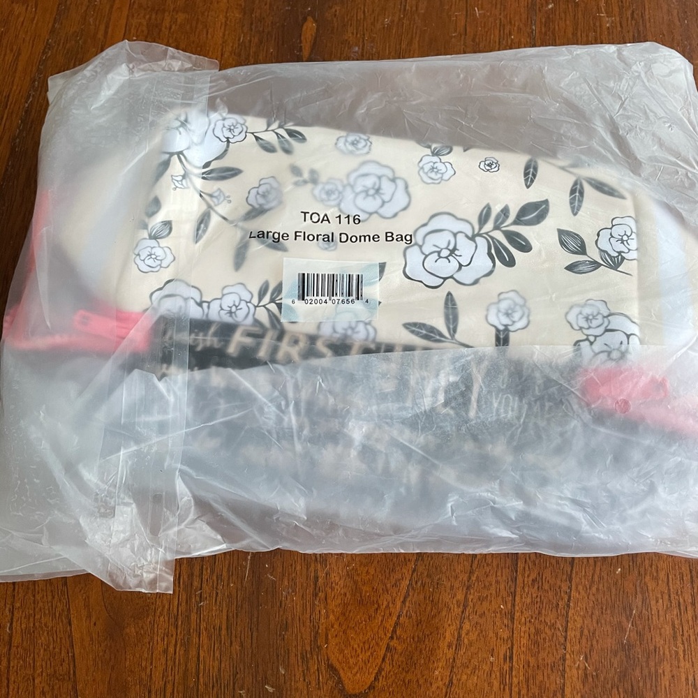 Benefit Cosmetic large floral dome bag